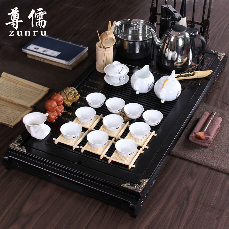 尊儒 小盘茶具套装 紫砂茶具套装 实惠茶具套装 茶具整套特价(百福