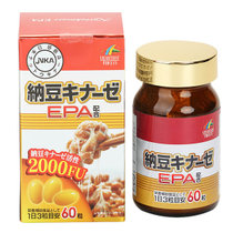 日本直采 UNIMAT RIKEN纳豆激酶EPA鱼油颗粒 60粒成人纳豆胶囊