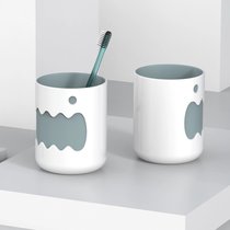 家居新款可爱小怪兽双色杯牙缸杯子家用儿童卡通水杯牙刷杯(,EA粉色大象)