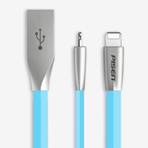 品胜（PISEN）苹果6s数据线 iPhone6充电线器7plus65s金属ip6锌合金ipad4(蓝色)