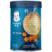 嘉宝Gerber婴儿胡萝卜营养米粉1段250g 宝宝米糊(辅食添加初期)
