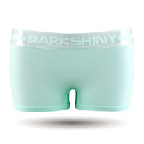 DarkShiny 超弹超细纤维 炫彩糖果素色 女式平角内裤「FECL01-FECL10」(灰蓝色 L)