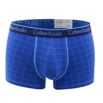Cafee Koaia男士内裤男平角裤莫代尔棉四角短裤头单条盒装ck6954(蓝色 XL)
