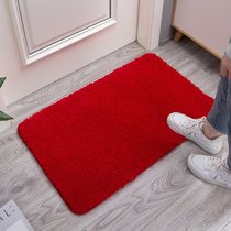 地垫地毯进门卧室卫生间吸水防滑垫入户门垫家用浴室厨房垫子床边(50*80cm 大红色)