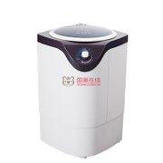 韩国现代(HYUNDAI)XPB48-800D迷你洗衣机 小型单半自动单杠洗衣机(茶色)