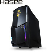 神舟 HASEE 战神T60-SP7D1 台式游戏电脑主机(i7 8G 240G SSD GTX1060 6G显存）(T60 I7-6700)