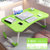 可折叠小桌子床上书桌笔记本电脑桌宿舍写字神器学生用折叠桌电脑(绿色+卡槽+杯槽60*40*28cm)