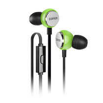 Edifier/漫步者 H293P手机耳机入耳式有线通用重低音带麦K歌耳塞(绿色)