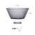 欧式大号透明锤目纹玻璃碗沙拉碗家用单个大碗水果碗创意个性餐具(8.25英寸深邃黑（送2个果叉）)