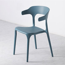 物槿 塑料牛角椅 YG-02(深青色)