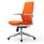 西昊人体工学椅电脑椅家用 现代简约书房椅学生写字椅办公小椅子(橙色 白框)