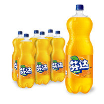 可口可乐芬达Fanta橙味汽水碳酸饮料 2L*6瓶 整箱装 可口可乐公司出品