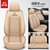 2021新款比亚迪元Pro全包汽车坐垫BYD元ev360专用四季通用座椅套(米色标准冰丝P810(全包))