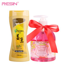 RESIN(语欣)洗发沐浴套装 姜王养发止痒洗发露400ml+玫瑰精油沐浴露500ml 去屑止痒 清香滋润