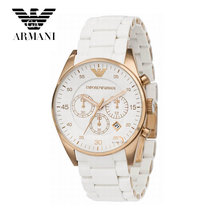阿玛尼（ARMANI）手表多功能休闲时尚塑钢男表AR5919 AR5921 AR5922 女表AR5920(AR5920)