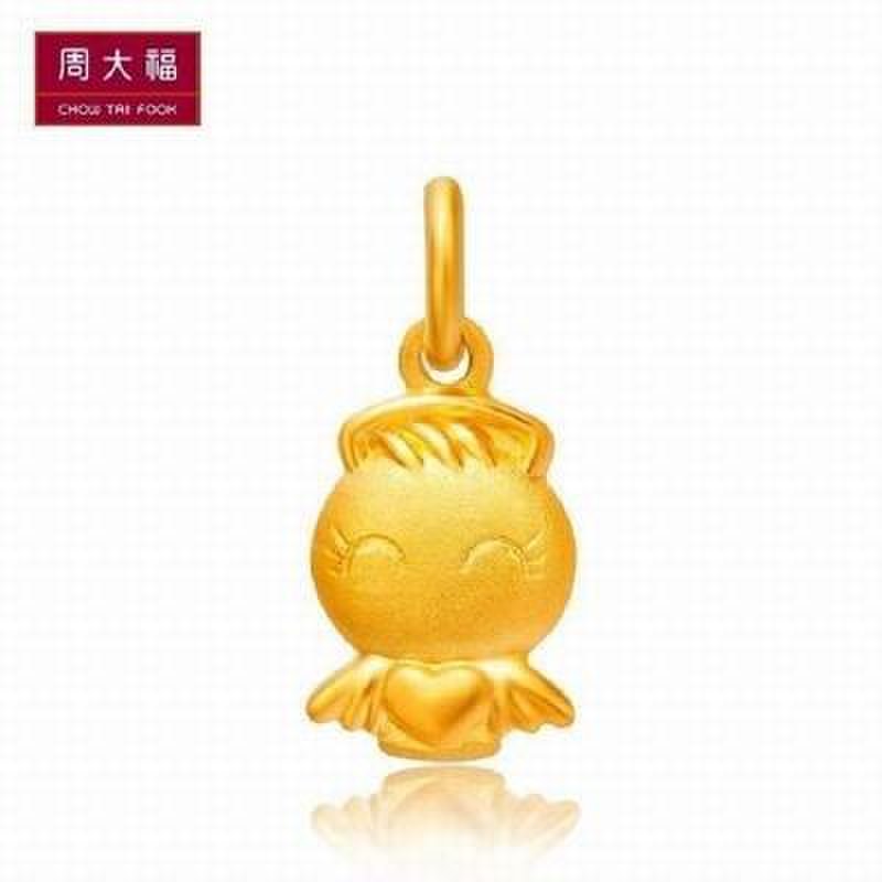 周大福黄金足金福星宝宝之健康宝宝吊坠r97 93