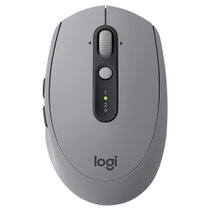 罗技(Logitech) M590-1 鼠标 灰色 多设备静音无线鼠标 无线蓝牙优联双模跨计算机控制鼠标 侧键