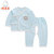 棉果果新生婴儿家居服两件套纯棉和尚服裤子套装(蓝色 73)