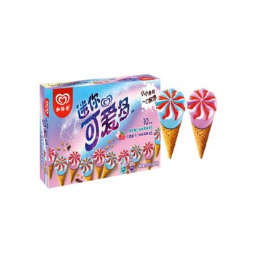 和路雪迷你可爱多甜筒多口味80支装(限天津购买)(草莓,蓝莓口味)