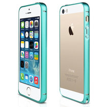 木木（MUNU）苹果Apple iPhone5/5s 手机保护壳 手机套 圆弧金属边框(蒂凡尼)