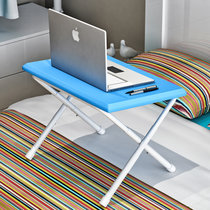 索尔诺笔记本电脑桌床上用学习小桌子可折叠宿舍神器懒人简约书桌DNZ625 蓝色(蓝色)