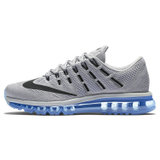 Nike AirMax 2016 耐克全掌气垫飞线跑步鞋男子透气缓震运动鞋 806771-001-004-040-043(浅灰色 39)