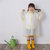 儿童雨衣男童女童小学生套装防水全身新款斗篷式连体幼儿园雨披(纯黄色包边 S(身高70-80CM))