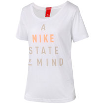 Nike 耐克 女装 休闲 短袖针织衫 运动生活 848700-100(848700-100 1XL)