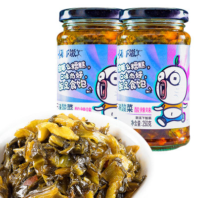 250g*2瓶吉香居暴下饭新派泡菜开味酸菜下饭菜 250g*2瓶吉香居暴下饭新派泡菜开味酸菜下饭菜