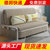 沙发床可折叠两用多功能单双人客厅小户型出租房布艺阳台家用特价(外径1.0米单床架子（无储物） 白架#米黄色)