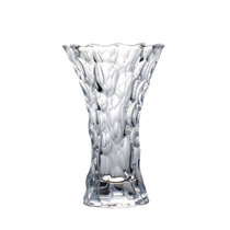 创意欧式鲜花水晶玻璃花瓶摆件透明水培大号插花客厅百合干花现代(透明【高28cm】)