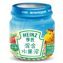 亨氏（Heinz）婴儿 1阶段 素泥佐餐泥瓶装113g 宝宝营养辅食 1瓶 多口味(混合水果泥)