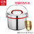 加厚不锈钢双层保温饭盒大容量提锅分格便当盒商用保温桶汤桶手提(4L红色（内胆和菜格均为304材质）)