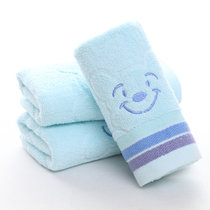 圣馨奴柔软吸水毛巾面巾擦手巾浴巾(货号0691淡蓝色)
