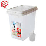 爱丽思IRIS 10kg密封环保家用树脂米桶塑料米箱MRS-10白/透明