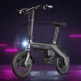 复邦12寸电动自行车新国标超轻锂电池电瓶单车代驾折叠小型电动车(黑色双排 不带倒挡)