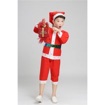 儿童环保衣服装学生时装秀演出服幼儿园服装走秀子装走秀裙(桔红色 环保圣诞服)(140cm)