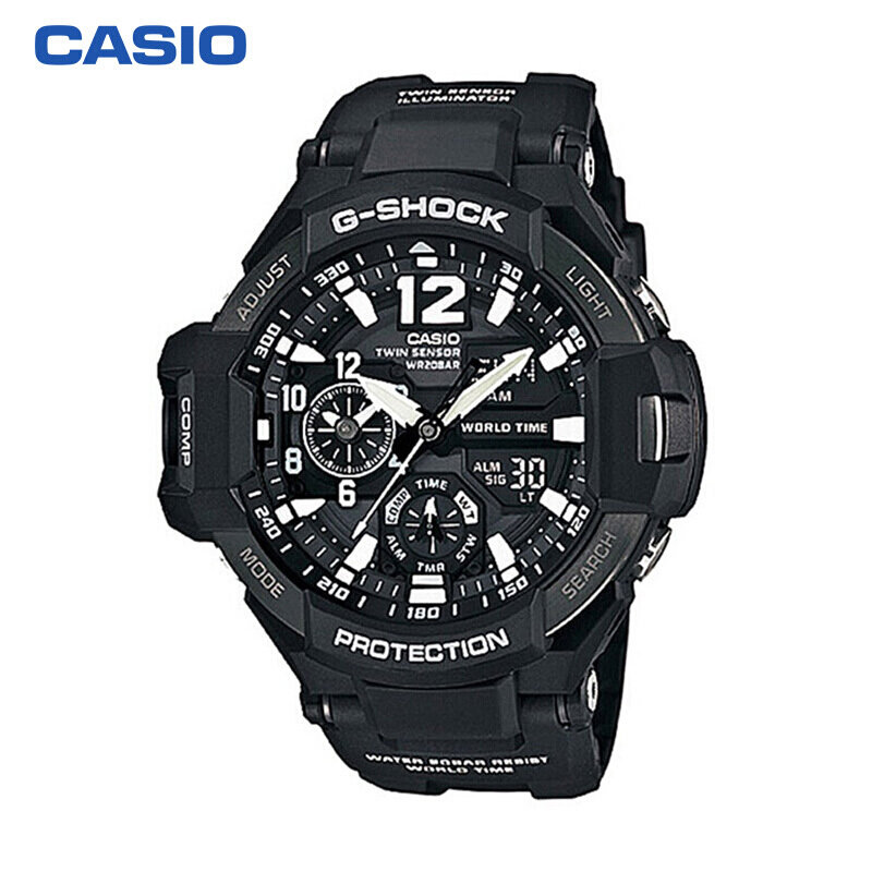 【ga-1100-1a日韩品牌表图片】卡西欧手表 g-shock 航空系列 双时区