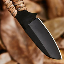 楚家刀 户外刀手工刀 野外丛林专用刀猎刀 收藏多用刀小刀绑腿刀带刀套