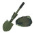 慕游者（MUYOUZHE）MZ-2101野营工具折叠铲（军绿色）（小号）