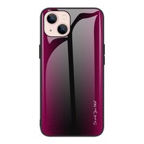 适用iPhone13Promax手机壳苹果12斜纹渐变11PRO玻璃软边XS苹果7P8P保护套手机防摔保护壳(WL-4 iPhone 6plus/6Splus)