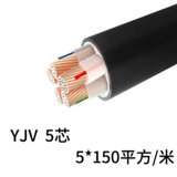 率龙电线电缆SL68国标电缆电线YJV5*150（单位：米）(默认)
