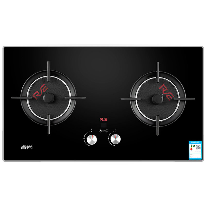 睿尚(re) jzt-z6 嵌入式 灶具 天然气 脉冲点火 钢化玻璃 黑色