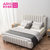 爱依瑞斯（ARIS）简约现代卧室家具大小户型双人1.8米布艺软床WFB-48 HE549-10