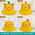 SUNTEK儿童渔夫帽女男韩版定制小黄帽日系小丸子帽定做幼儿园小学生帽子(52CM（适合2岁以下学龄前） 半网卡通（定制名字）)