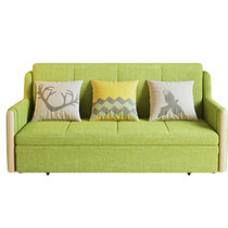 TIMI 现代简约沙发床 可折叠沙发 现代两用沙发 多功能沙发(草绿色 1.33米不带储物沙发床)