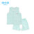 傲贝美宝宝睡衣婴儿纯棉套装男女童空调服 薄款儿童内衣套装9074(绿色 100)