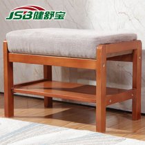 健舒宝 中式换鞋凳简约现代创意沙发凳(海棠色)