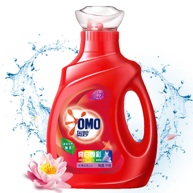 【奥妙洗衣液图片】奥妙亮白焕彩洗衣液1kg 持久莲花香图片大全,高清