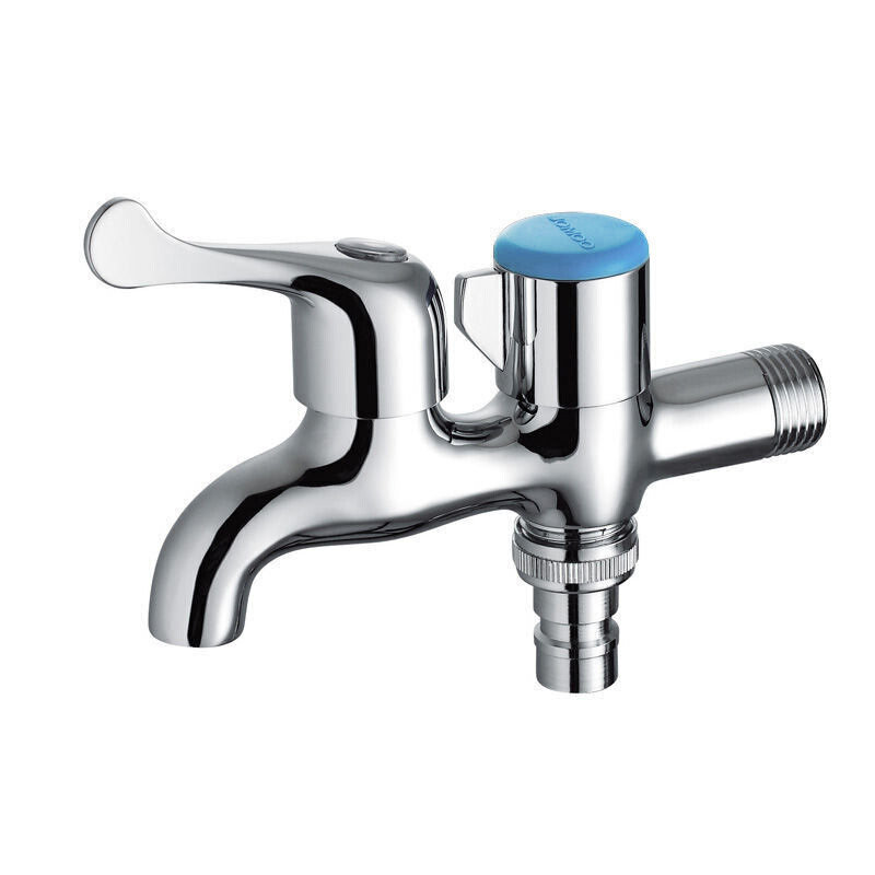 水龙头九牧精铜快开单冷水龙头家用46分洗衣机阳台拖把池龙头71163